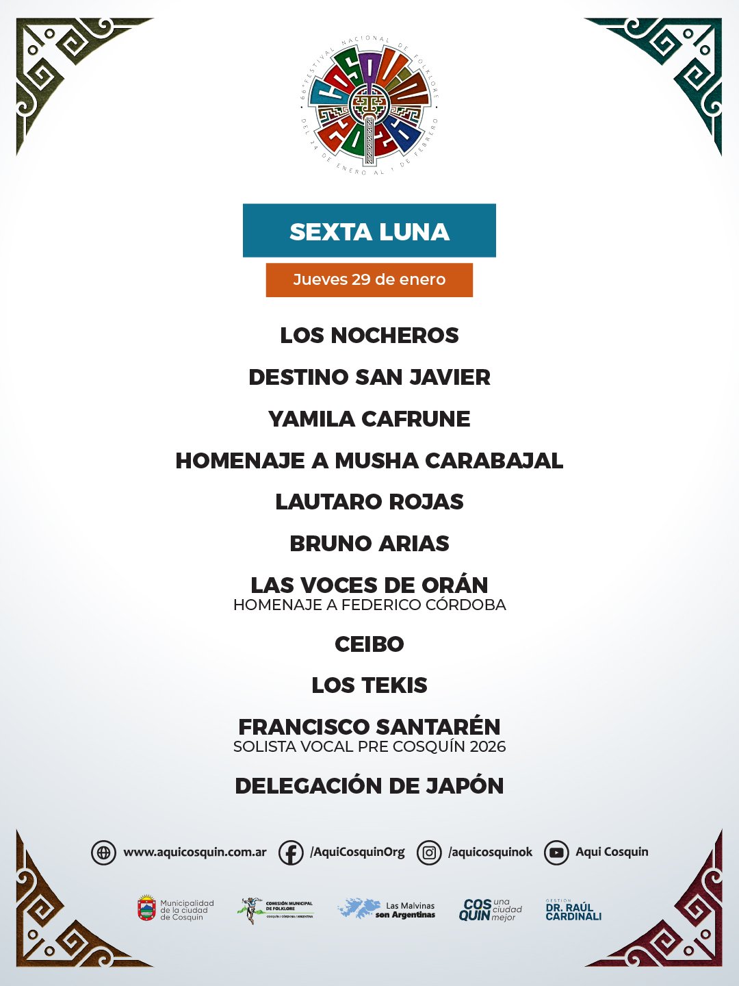 Festival Nacional del Folklore Cosqu�n 2026