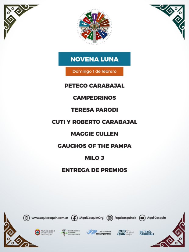 Festival Nacional del Folklore Cosqu�n 2026